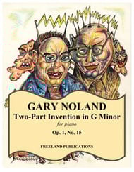 Two-Part Invention in G minor, Op. 1, No. 15 piano sheet music cover Thumbnail
